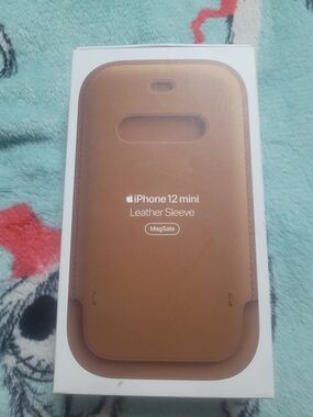 Apple iPhone 12 mini Leather Sleeve (Brown) - MagSafe Compatible